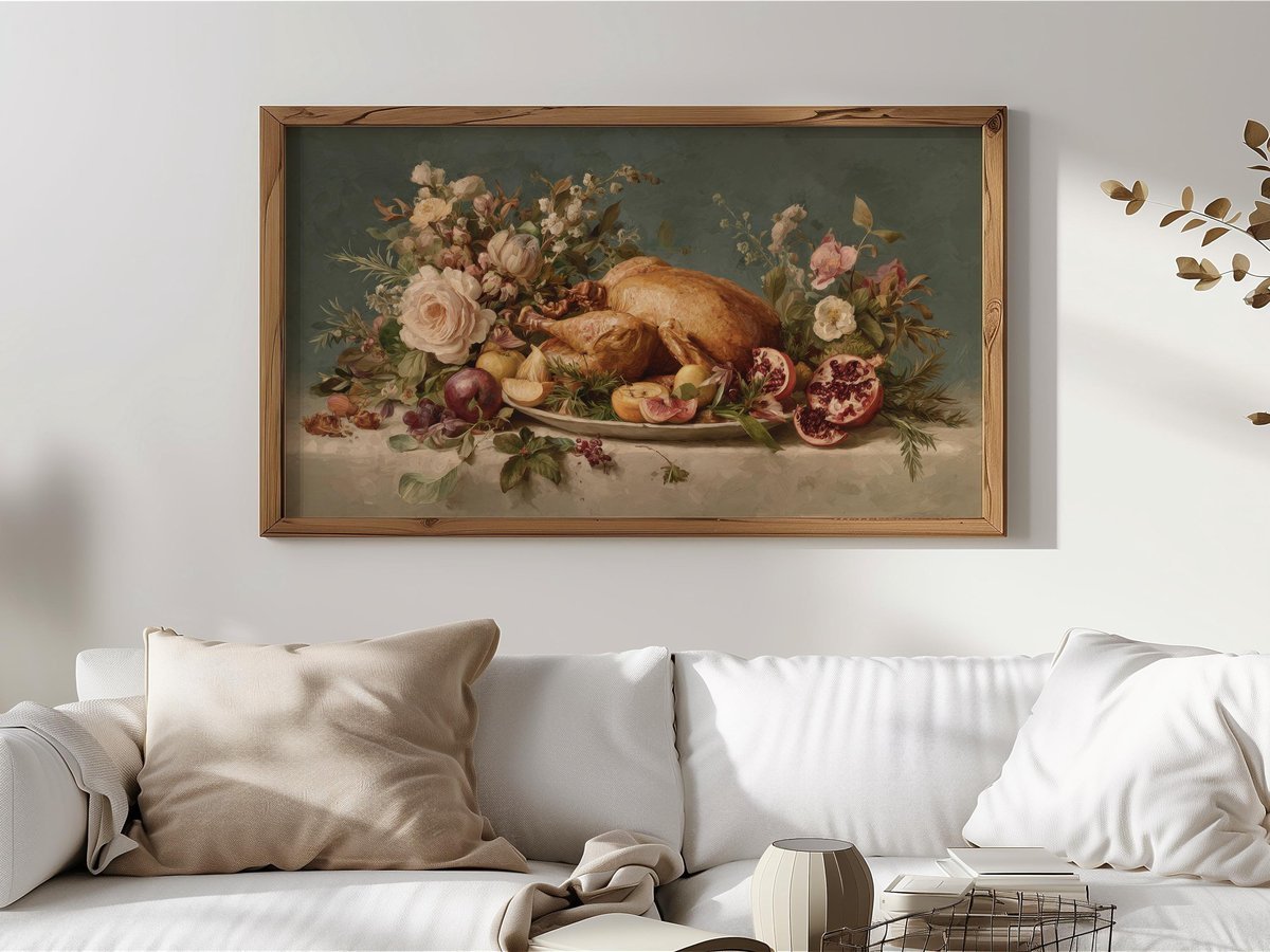 Harvest Feast Still Life — Samsung Frame TV art preview
